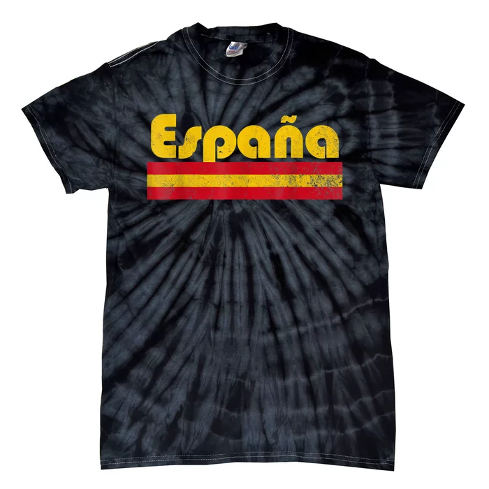 Spain Soccer Fans Jersey Spainish Flag Football Lovers Tie-Dye T-Shirt