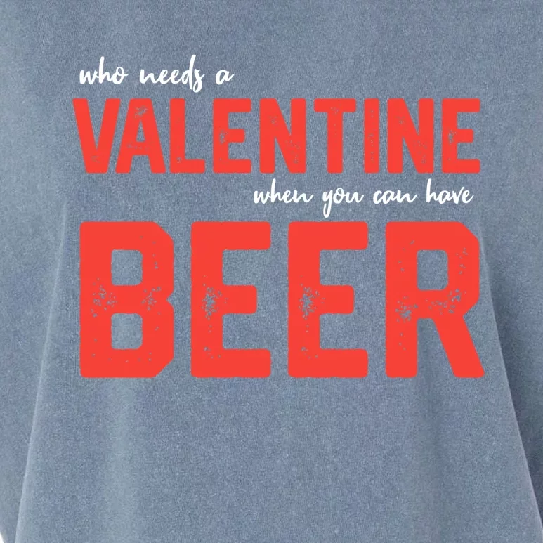 Single 'S Funny Anti Valentines Day Beer Ing Gift Garment-Dyed Women's Muscle Tee