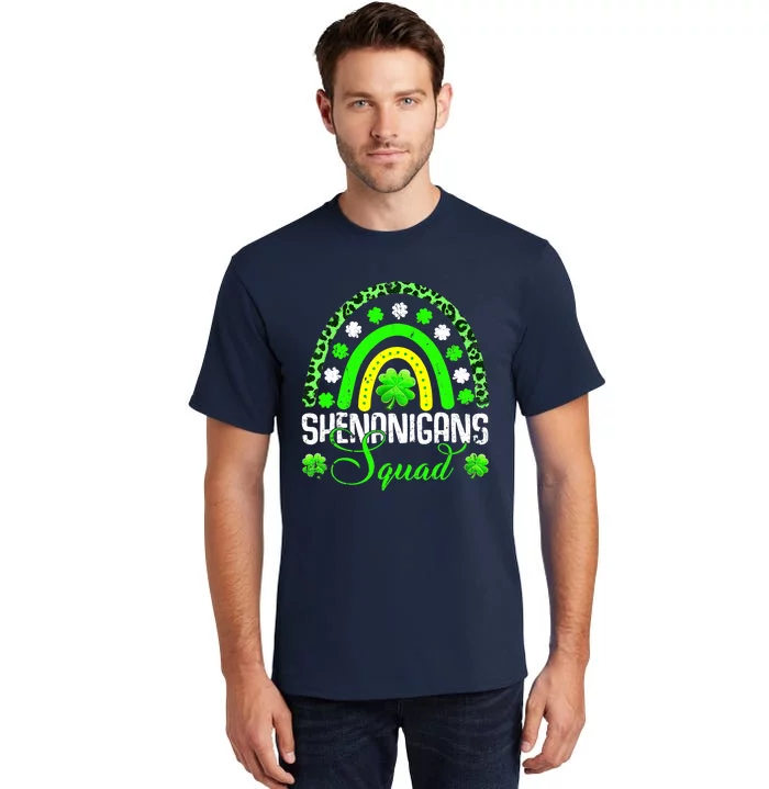 Shenanigans Squad Funny St Patricks Day Costume Rainbow Gift Tall T-Shirt