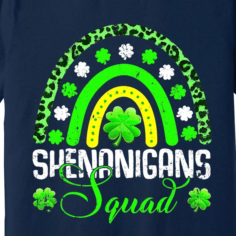 Shenanigans Squad Funny St Patricks Day Costume Rainbow Gift Premium T-Shirt