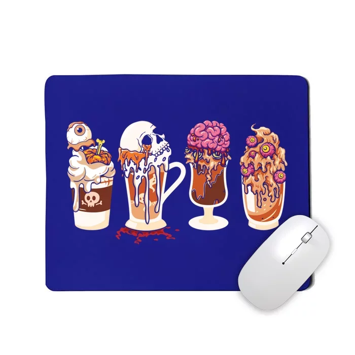 Spooky Season Fall Coffee Horror Movie And Coffee Halloween Cute Gift Mousepad