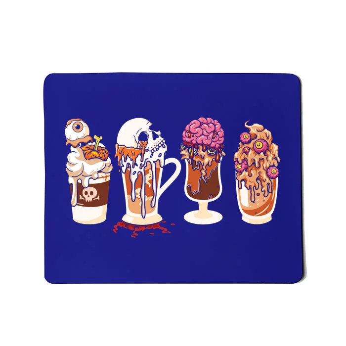 Spooky Season Fall Coffee Horror Movie And Coffee Halloween Cute Gift Mousepad