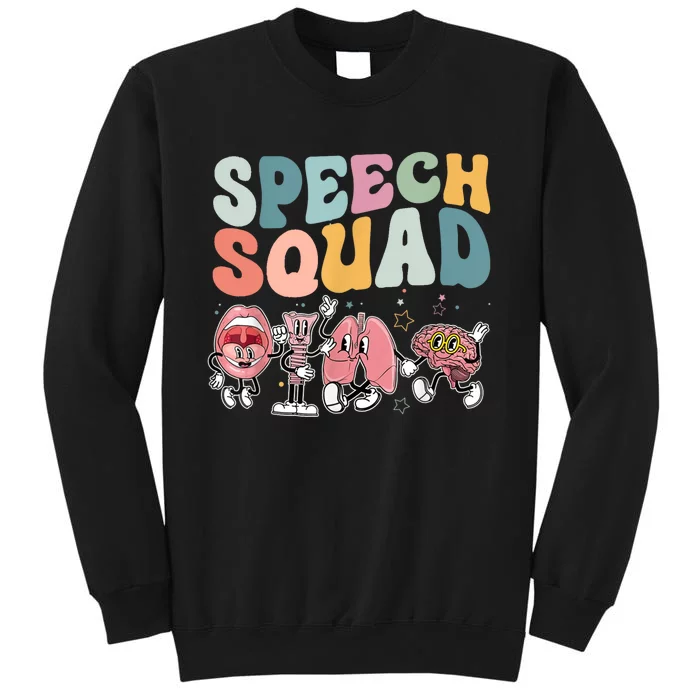 Speech Squad Funny Speech Therapy Speech Pathologist Tall Sweatshirt