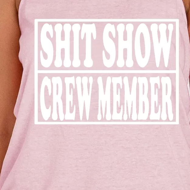 Shit Show Funny Saying Sarcastic Women's Knotted Racerback Tank