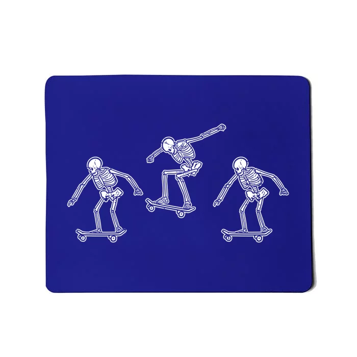 Skeletons Skateboarding Funny Halloween Skateboard Meaningful Gift Mousepad