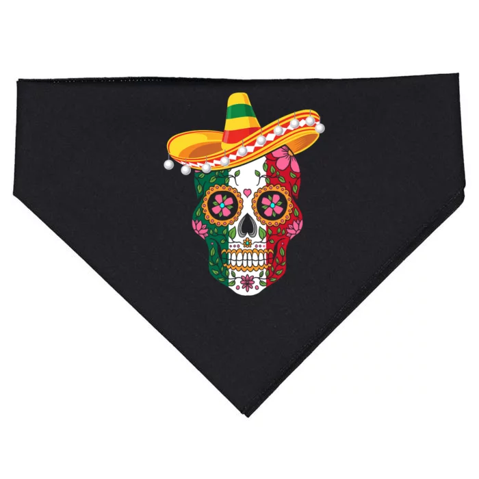 SUGAR SKULL FUNNY CINCO DE MAYO T USA-Made Doggie Bandana