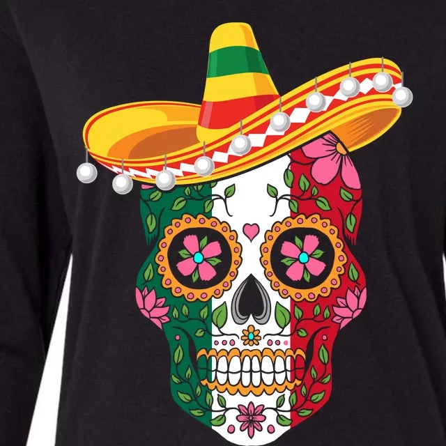 SUGAR SKULL FUNNY CINCO DE MAYO T Womens Cotton Relaxed Long Sleeve T-Shirt