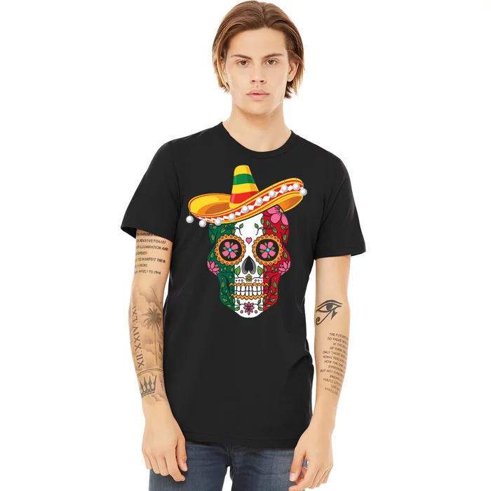 SUGAR SKULL FUNNY CINCO DE MAYO T Premium T-Shirt