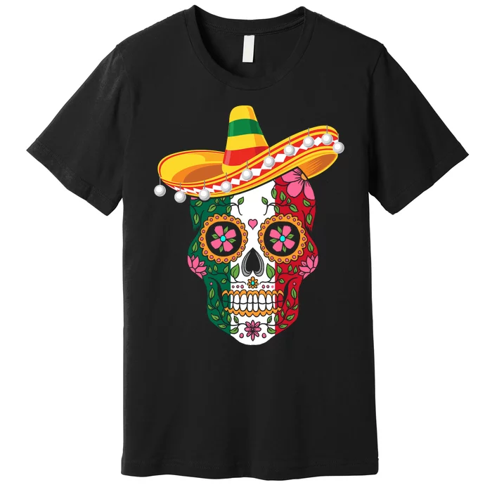 SUGAR SKULL FUNNY CINCO DE MAYO T Premium T-Shirt