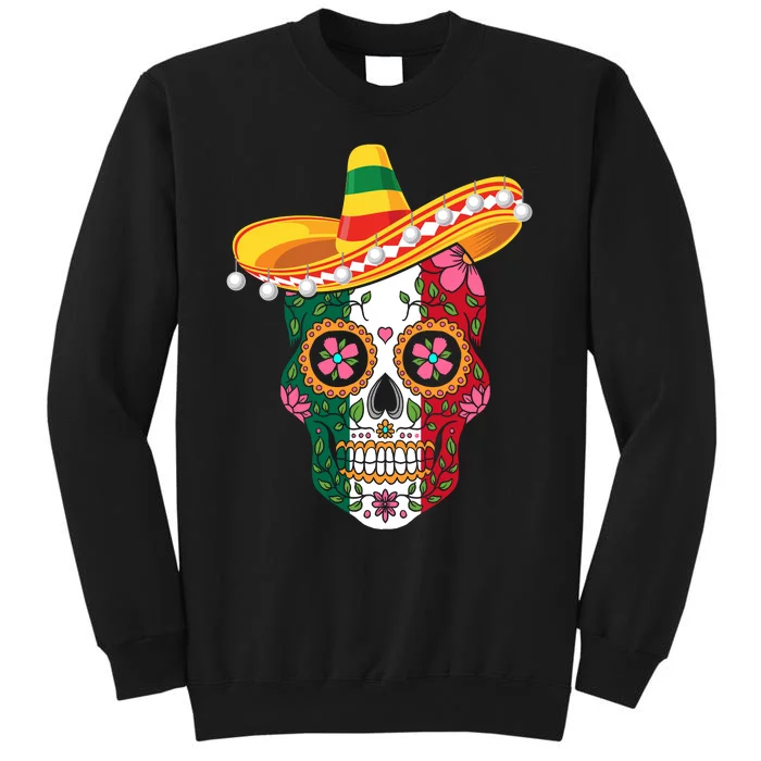 SUGAR SKULL FUNNY CINCO DE MAYO T Tall Sweatshirt