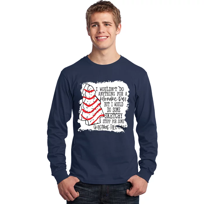 Sketchy Stuff For Some Christmas Tree Cakes Classic Long Sleeve Shirt