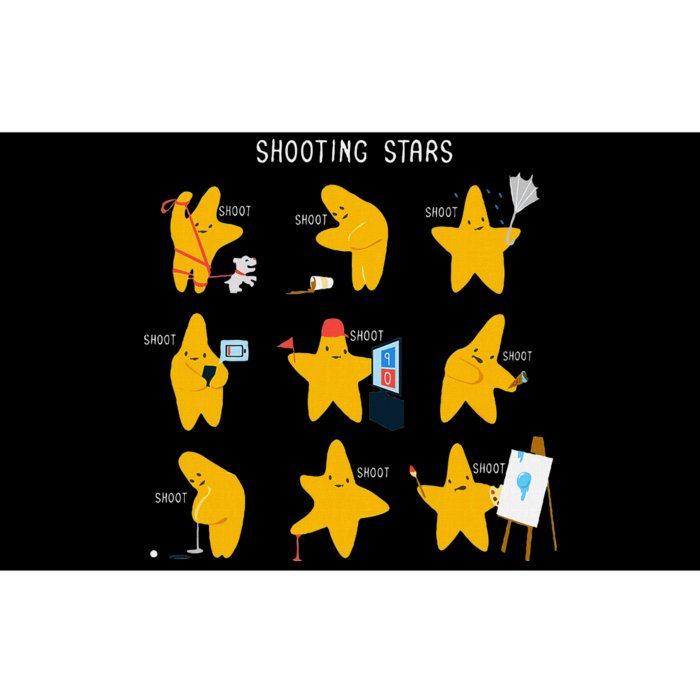 Shooting Stars! Funny Design Bumper Sticker