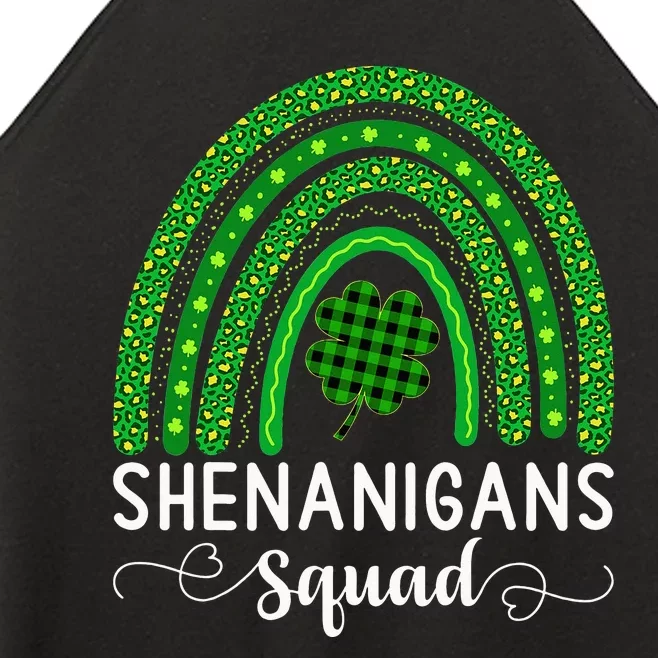 Shenanigans Squad Funny St Patricks Day Shamrock Women’s Perfect Tri Rocker Tank