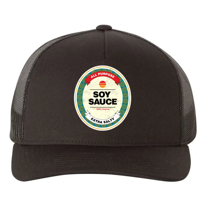 Soy Sauce Funny Costume Vegan Soy Sauce Funny Sushi Matching Group Halloween Cos Yupoong Adult 5-Panel Trucker Hat