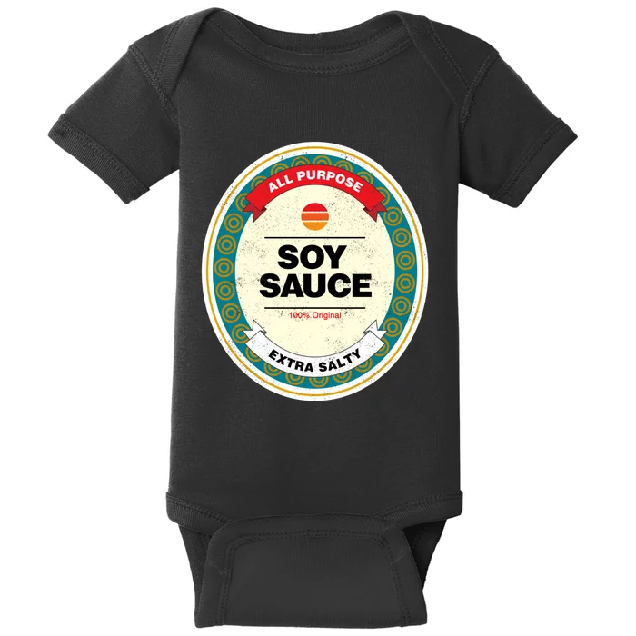 Soy Sauce Funny Costume Vegan Soy Sauce Funny Sushi Matching Group Halloween Cos Baby Bodysuit