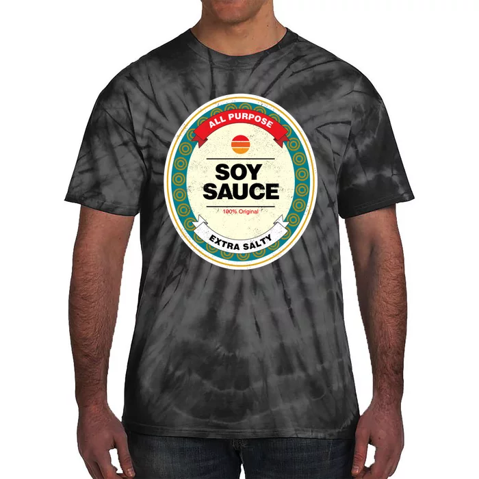 Soy Sauce Funny Costume Vegan Soy Sauce Funny Sushi Matching Group Halloween Cos Tie-Dye T-Shirt