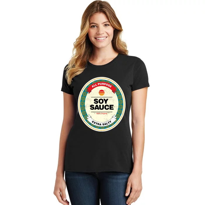 Soy Sauce Funny Costume Vegan Soy Sauce Funny Sushi Matching Group Halloween Cos Women's T-Shirt