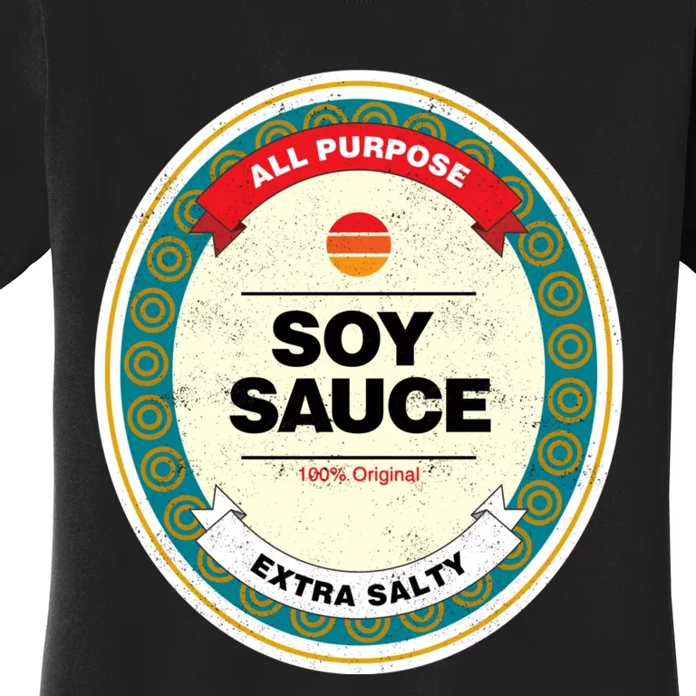 Soy Sauce Funny Costume Vegan Soy Sauce Funny Sushi Matching Group Halloween Cos Women's T-Shirt