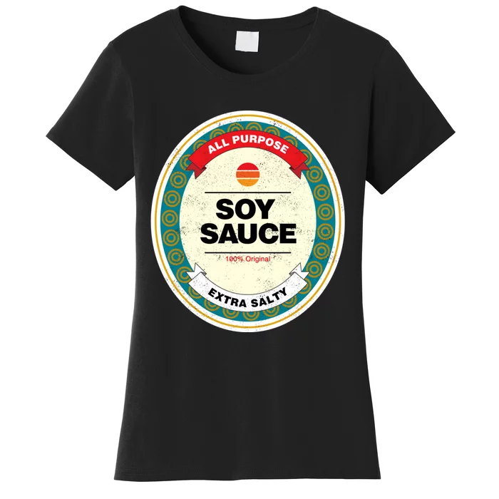 Soy Sauce Funny Costume Vegan Soy Sauce Funny Sushi Matching Group Halloween Cos Women's T-Shirt