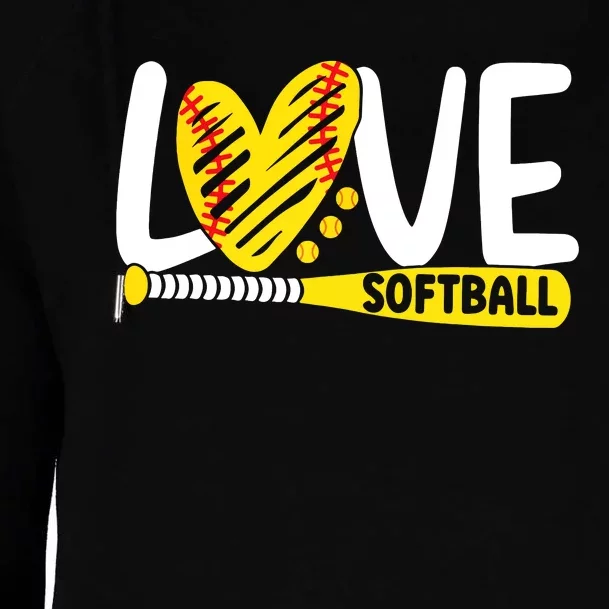 Softball Shirts For Women Teen Girl Love Softball Womens Funnel Neck Pullover Hood