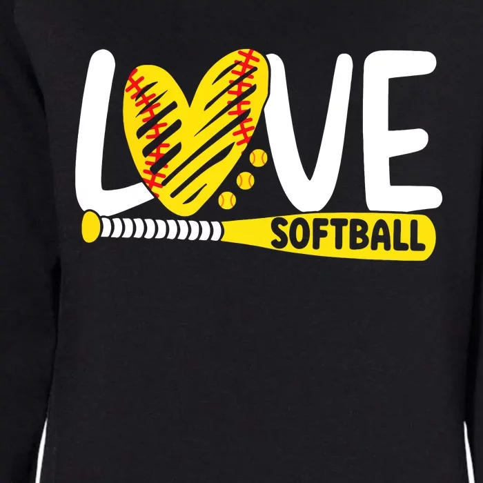 Softball Shirts For Women Teen Girl Love Softball Womens California Wash Sweatshirt