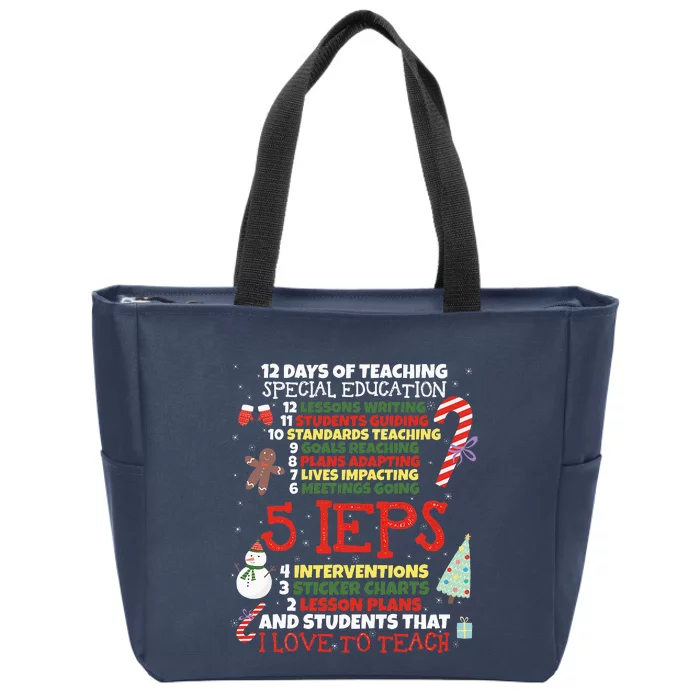 Sped School Funny Special Education Teacher Gift Zip Tote Bag