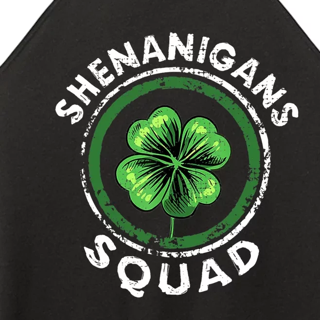 Shenanigans Squad Funny St. Patrick's Day Matching Group Women’s Perfect Tri Rocker Tank