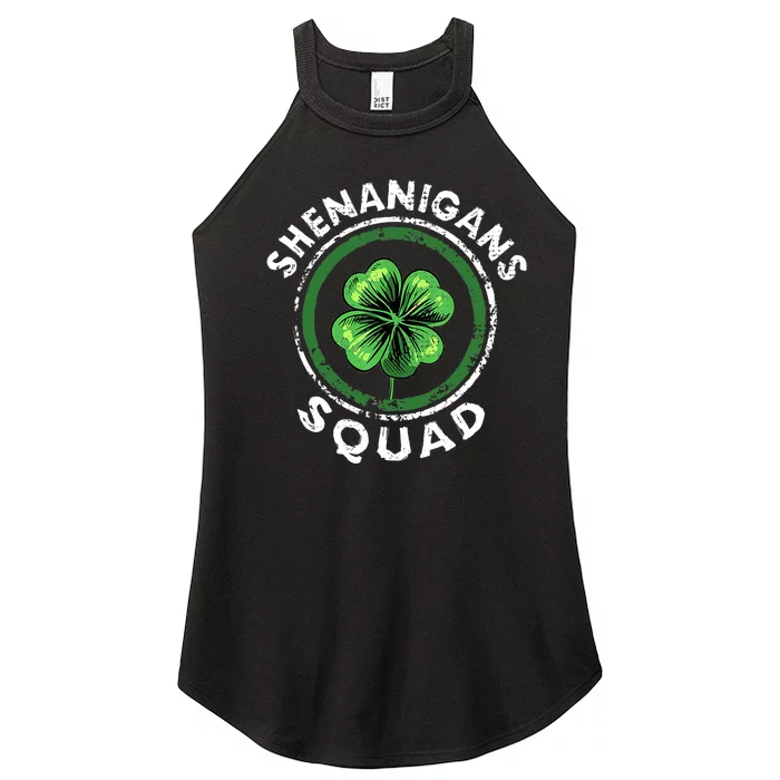 Shenanigans Squad Funny St. Patrick's Day Matching Group Women’s Perfect Tri Rocker Tank