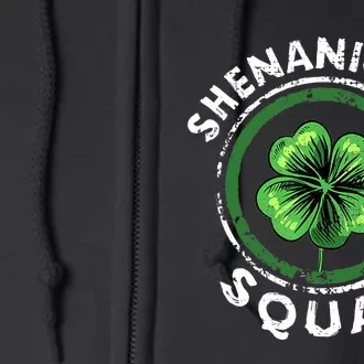 Shenanigans Squad Funny St. Patrick's Day Matching Group Full Zip Hoodie