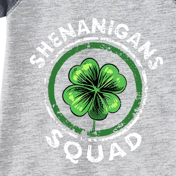 Shenanigans Squad Funny St. Patrick's Day Matching Group Infant Baby Jersey Bodysuit