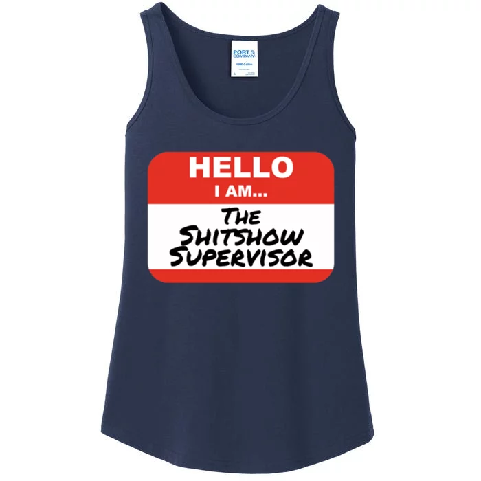 Shitshow Supervisor Funny Manager And Supervisor Ladies Essential Tank