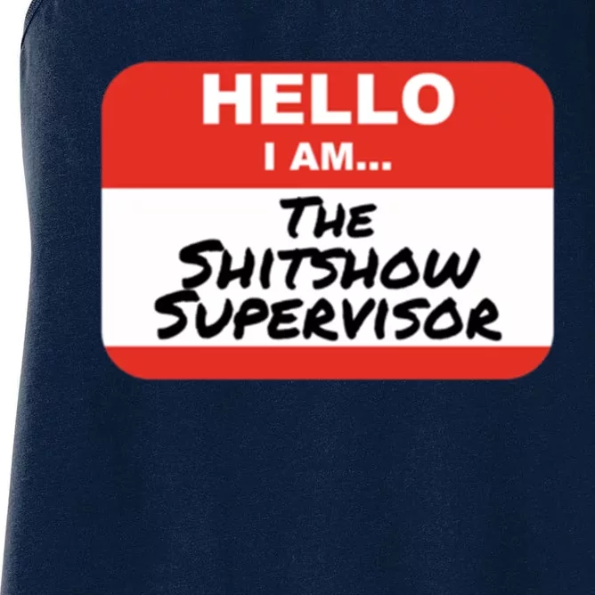 Shitshow Supervisor Funny Manager And Supervisor Women's Racerback Tank