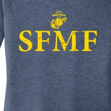 SFMF Semper Fi US Marines Women’s Perfect Tri Tunic Long Sleeve Shirt