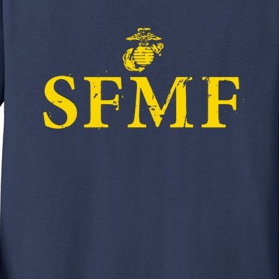 SFMF Semper Fi US Marines Kids Long Sleeve Shirt