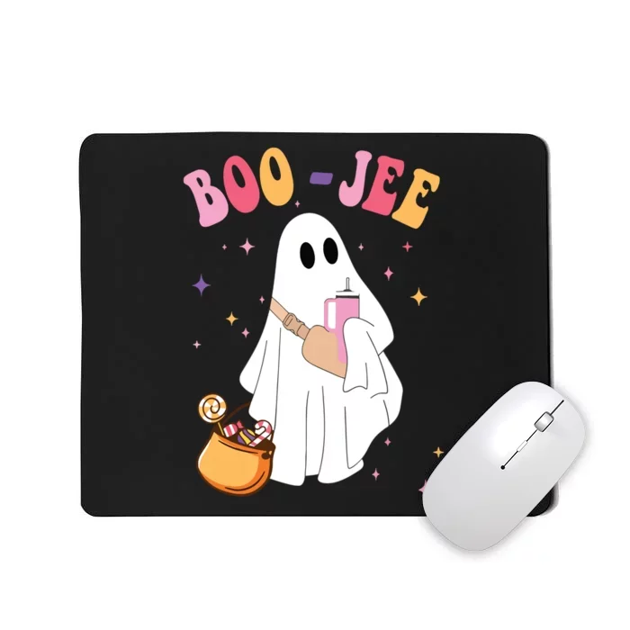 Spooky Season Funny Ghost Halloween Costume Boujee Boo Jee Mousepad