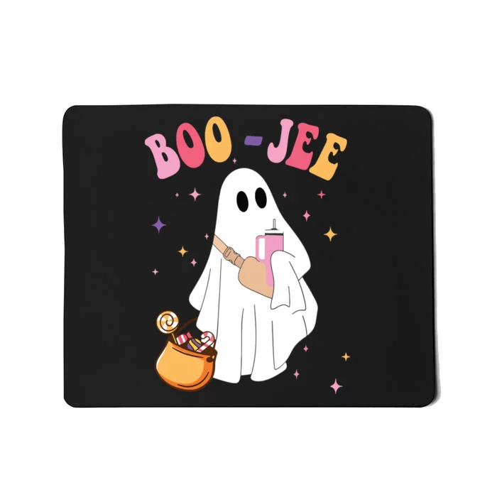 Spooky Season Funny Ghost Halloween Costume Boujee Boo Jee Mousepad