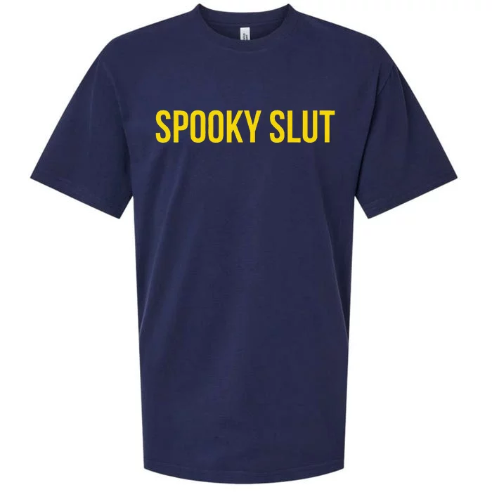 Spooky Slut Funny Halloween Sueded Cloud Jersey T-Shirt