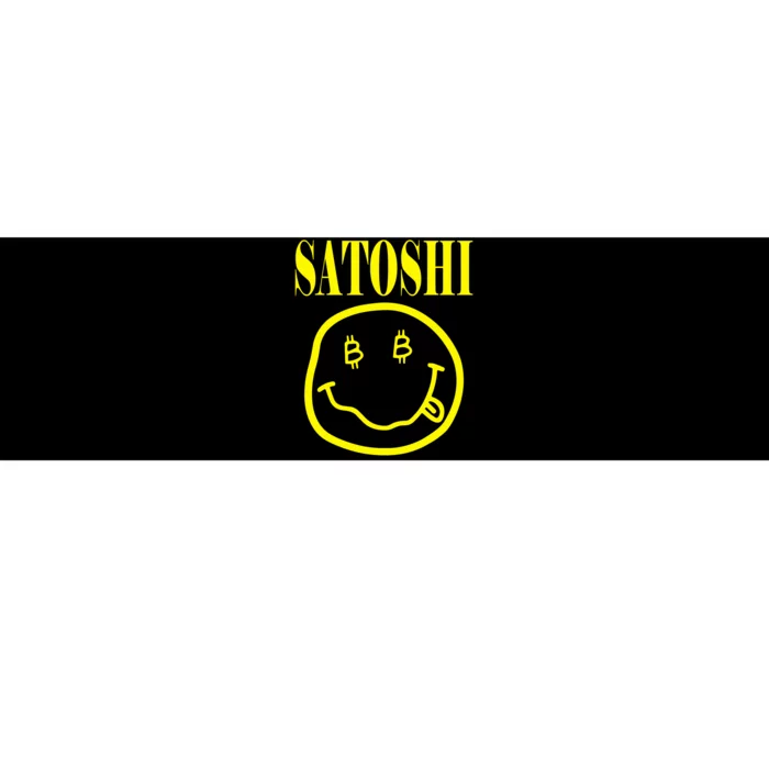 Satoshi Smile Face Bumper Sticker