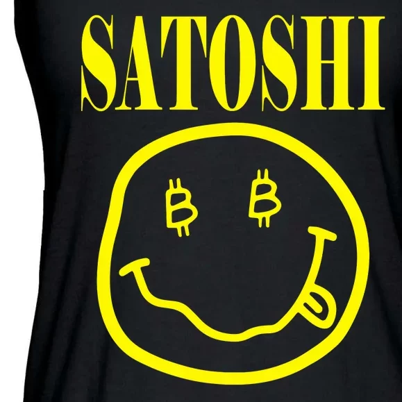 Satoshi Smile Face Ladies Essential Flowy Tank