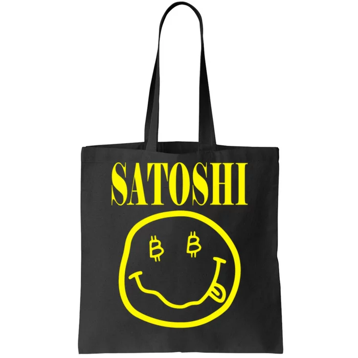 Satoshi Smile Face Tote Bag