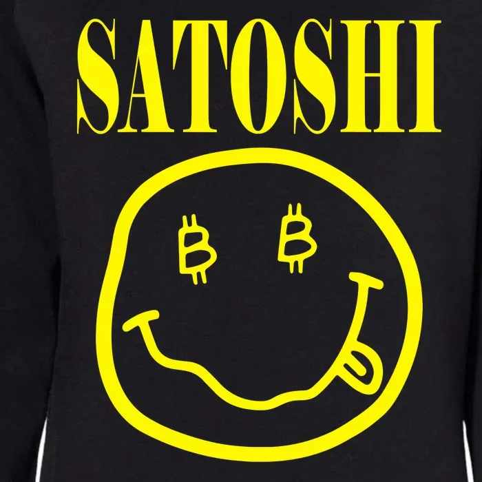 Satoshi Smile Face Womens California Wash Sweatshirt