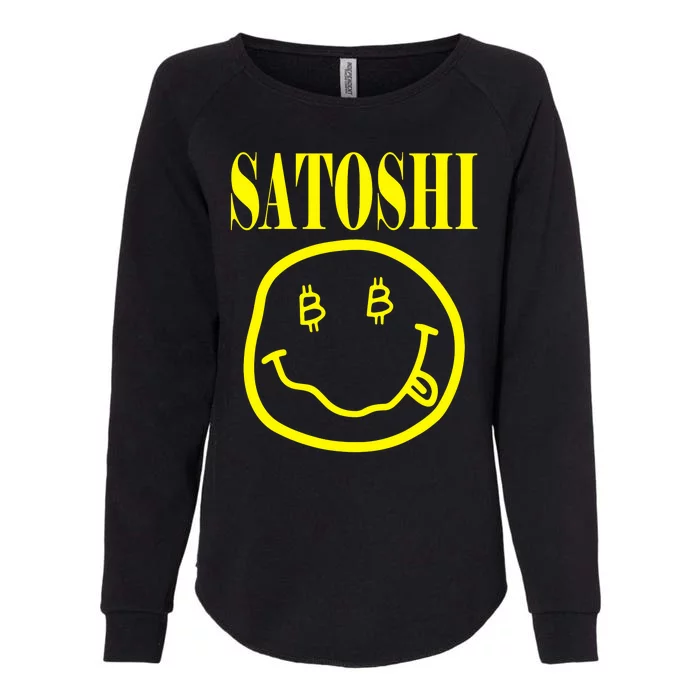 Satoshi Smile Face Womens California Wash Sweatshirt