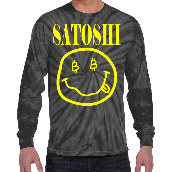 Satoshi Smile Face Tie-Dye Long Sleeve Shirt