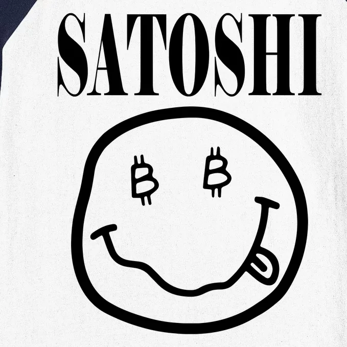 Satoshi Smile Face Baseball Sleeve Shirt