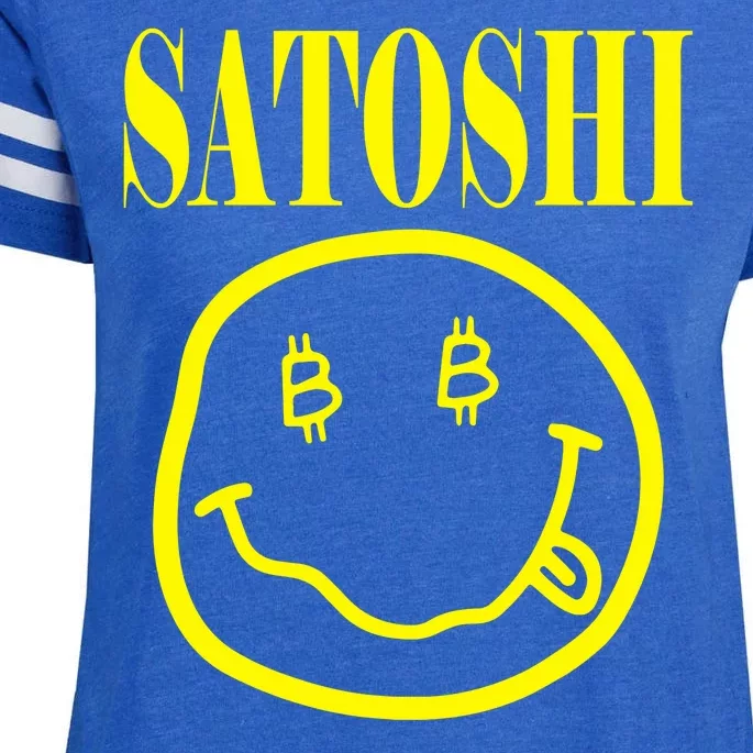 Satoshi Smile Face Enza Ladies Jersey Football T-Shirt