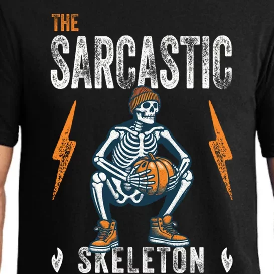 Sarcastic Skeleton Funny Halloween Matching Funny Gift Pajama Set