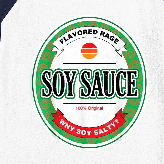 Soy Sauce Funny Costume Vegan Soy Sauce Funny Sushi Matching Group Halloween Cos Baseball Sleeve Shirt