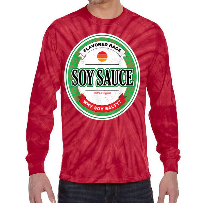 Soy Sauce Funny Costume Vegan Soy Sauce Funny Sushi Matching Group Halloween Cos Tie-Dye Long Sleeve Shirt