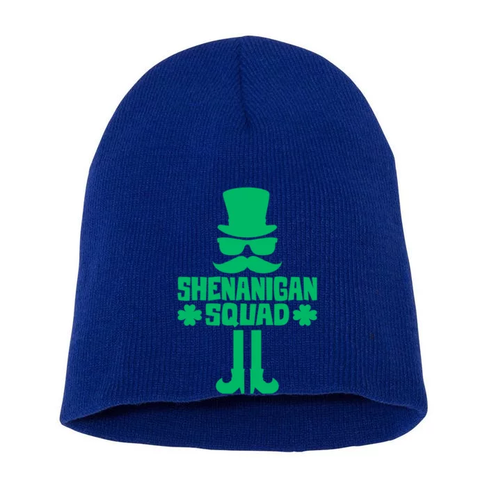 Shenanigans Squad Gift St Patrick's Day Gift Short Acrylic Beanie