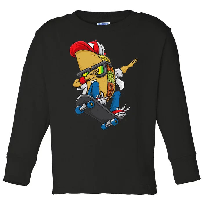 Skateboard Skateboarding Gift for Skateboarders Toddler Long Sleeve Shirt